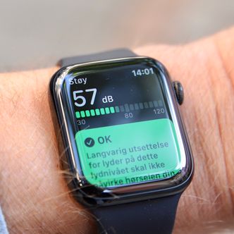 Støymåleren er ny i Watch OS 6. Foto:  Kurt Lekanger