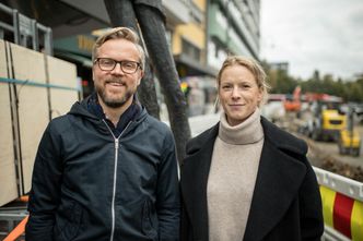 Landskapsarkitekter i COWI Knut Andreas Øyvang og Tiril Thomas Blom. Foto: Cowi/Kristoffer Jakobsen