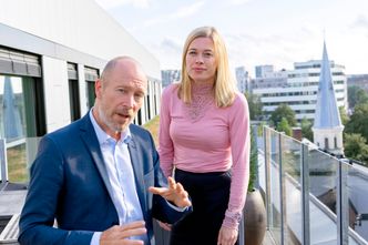 Ekspanderer: Espen Vogn Østlie og Lise Craig gleder seg over stekt vekst. Foto:  Sidsel Dalen