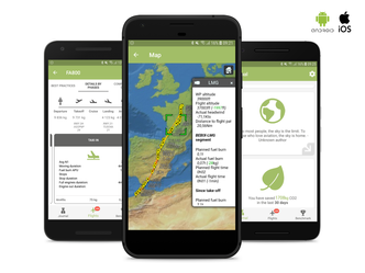 Eksempel på hvordan SkyBreathe framstår på mobiltelefon. Foto: Norwegian