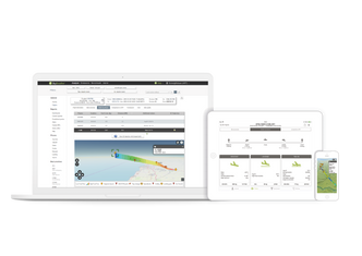 Eksempel på hvordan SkyBreathe framstår på bærbar datamaskin og nettbrett. Foto: Norwegian