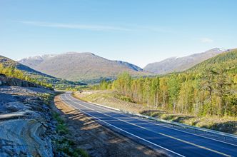 Fra parsell 7, strekningen Storvoll–Raufjellforsen. Foto: Jan Fredrik Eliassen, Statens vegvesen
