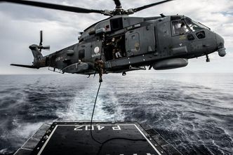 Italia har 29 sAW101-helikoptre fordelt på 22 SH101 i ulike roller og 7 HH101 csar. Foto:  Marina Militare