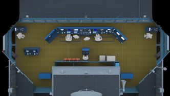 Visualisering av bruen på KNM Helge Ingstad. Foto: Statens havarikommisjon for transport