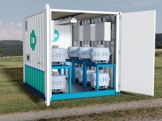 Den israelske oppfinnelsen kan kobles i serie og plasseres i containere. Foto:  Chakratec