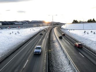 Strekningen er den første med fartsgrense 100 km/t i Midt-Norge, og også landsdelens første motorvei. Foto:  Martin Gramnæs