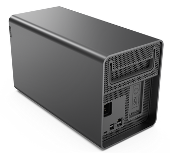 Lenovo Legion Booststation er en eGPU – kabinett for eksternt grafikkort, som kobles til via Thunderbolt 3. Foto: Lenovo