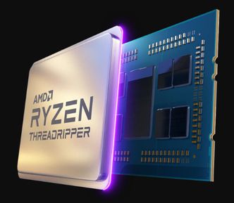 AMD Ryzen Threadripper 3990x har 64 kjerner. Foto: AMD