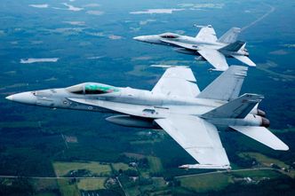 Finland har i dag 62 slike F/A-18 Hornet som skal fases ut om fem års tid. Foto: Det finske luftforsvaret