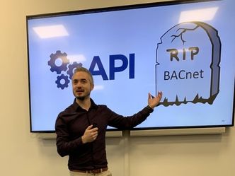 Tommy Hagenes understreker at BACnet har verken kryptering eller sikkerhet Foto:  Tommy Hagenes