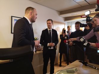 Jon Georg Dale sa han er stolt over hva de har fått til etter snart syv sammenhengende år i ledelsen av Samferdseldepartementet. Foto: Jarle Skoglund
