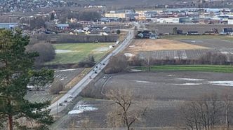 Den siste biten av dagens E134 inn mot E18 skal oppgraderes. Foto:  Statens vegvesen