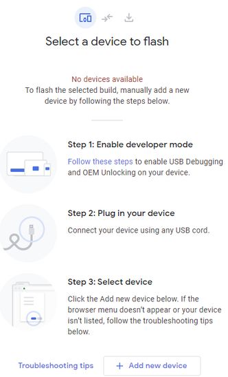 Webbaserte Android Flash Tool. Skjermbilde: digi.no