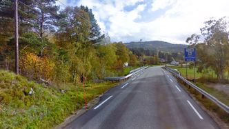 Ny gang- og sykkelveg langs fylkesvei 42 på strekningen Eiken feriesenter-Tveiten i Hægebostad. Foto: Agder fylkeskommune