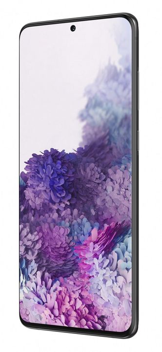 Ørlite hull: I stedet for å gå for dråpe, busslomme eller popup-kamera har alle de nye S20-telefonene et ørlite hull øverst i skjermen til frontkameraet. Foto: Samsung
