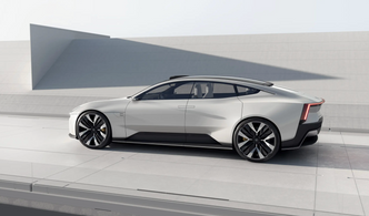 Polestar Precept er lang, lav og skal ha god plass til stor batteripakke. Foto: Polestar