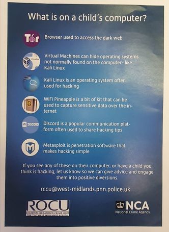 Bildet ble offentliggjort av Twitterbrukeren @G_IW og har angivelig blitt distribuert av lokale myndigheter på vegne av West Midlands Regional Organised Crime Unit (NWROCU). Foto: @G_IW