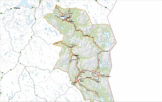 Området for Røros-kontrakten. Klikk på bildet for større kart. Illustrasjon: Trøndelag fylkeskommune