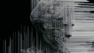 Dokumentarfilmen om kunstig intelligens bruker en rekke visualiseringer som den på bildet, i tillegg til store oversiktsbilder av menneskemasser og byer. Foto:  Euforia