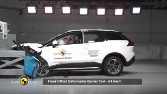 Aiways U5 fikk tre av fem stjerner i Euro NCAP i 2019. Foto: Euro NCAP