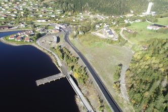 Her siste del av fylkesvei 720 inn mot Malm. Foto:  Statens vegvesen