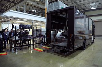 Teknologien er demonstrert med en transportbil fra UPS. Foto: ORNL
