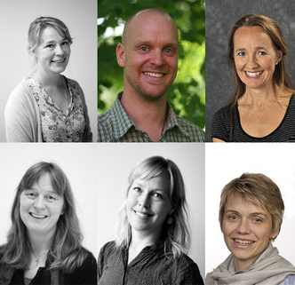 Fra ø.v.:, Karina Standal, Tor Håkon Jackson Inderberg, Tanja Winther, Hege Westskog, Marianne Aasen og Hanne Sæle Foto: CICERO, Fridtjof Nansens Institutt, UIO, SINTEF