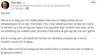 Skjermbilde: LinkedIn