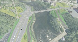 Nydalsbrua erstatter gamle Sluppen bro i Trondheim. Ill: Statens vegvesen