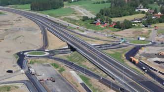 Det nye toplanskrysset ved Brumunddal. Foto: Bjørn Olav Amundsen
