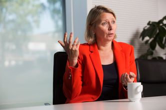 Hvis du er toppleder i dag og ikke har grønne mål, så er du ikke relevant, mener Karoline Nystrøm. Hun synes bevissthetsgraden rundt det grønne skiftet i næringslivet har økt betraktelig de to siste årene. Foto:  Sverre Chr. Jarild