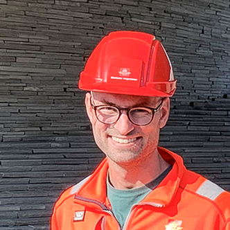 Statens vegvesens byggeleder Erling André Flo. Foto:  Statens vegvesen
