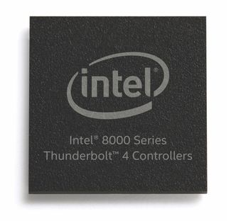 Intel 8000 ser en serie med kontrollerbrikker for Thunderbolt 4. Foto: Intel Corporation