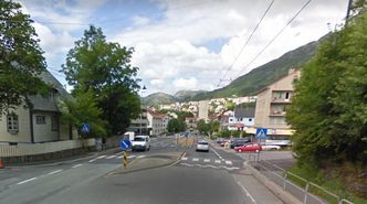 Her i Natlandsveien i Bergen skal fallem-løsningen monteres innen årsskiftet. Foto: Google maps