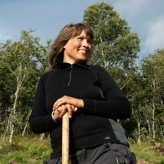Inga Malene Bruun er Universitetet i Tromsøs prosjektleder for utgravingene i traseen til Hålogalandsvegen. Foto: Universitetet i Tromsø