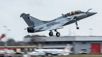 Qatar mottok sitt første av 36 bestilte Dassault Rafale i februar 2019. Foto: Dassault Aviation