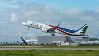 MEA A321 Neo tar av fra Toulouse-Blagnac på vei til Beirut. Foto: Airbus