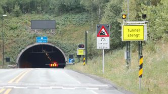 Stengt etter nok en ulykke i Oslofjordtunnellen, Denne gang i juli 2018. Foto: Terje Bendiksby / NTB scanpix