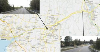 Til venstre på kartet: Stedet for ny rundkjøring og ny Fura bru. Til høyre nye Terningå østre bru. Montasje: Statens vegvesen