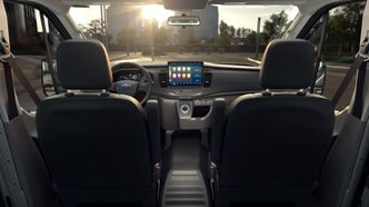 12 tommers trykkskjerm er standardutstyr i nye E-Transit. Foto:  Ford