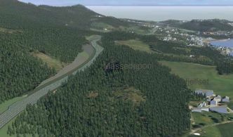 Her ved Hjelset gård. Illustrasjon:  Statens vegvesen