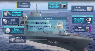 Den første tyske MKS180-fregatten skal være operativ i 2028. Foto: Thales