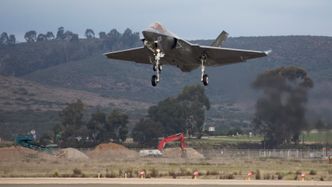 USMCs første F-35C ankommer Marine Corps Air Station Miramar 21. januar 2020. Foto: Sgt. Dominic Romero