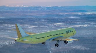 MC-21-310 med PD-14-motorer under vingene i nærheten av Irkutsk 15. desember. Foto: Pavel Novikov