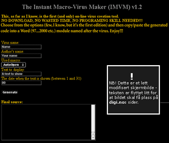 Instant Macro-Virus Maker v1.2.