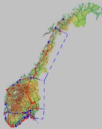 EniTels kabling i Norge.