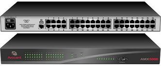 KVM-svitsjen AMX5000 fra Avocen. Den kobles til opptil 32 servere over UTP-kabel via en AMIQ-adapter på hver server, og til opptil 8 brukere over UTP-kabel via en AMX5100 for hver bruker.
