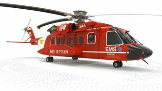 Slik blir S-92A i fargene til 119-redningstjenesten i Sør-Korea. Foto: Sikorsky