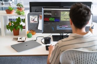 Tunge arbeidsstasjoner kan enkelt betjenes hjemmefra takket vært HP Remote Boost. Foto: SEAN DAGEN PHOTOGRAPHY INC.