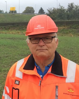 Byggeleder Lars Frode Christiansen i Statens vegvesen Foto: Statens vegvesen